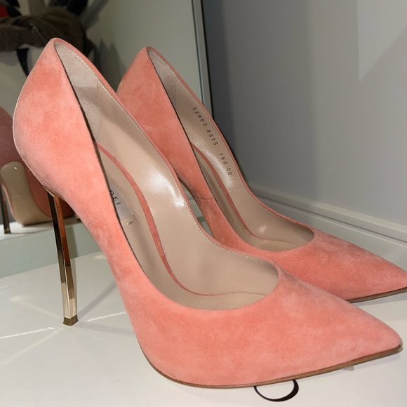 Casadei Blade techno decollete peach/light pink pumps - Picture 12 of 13